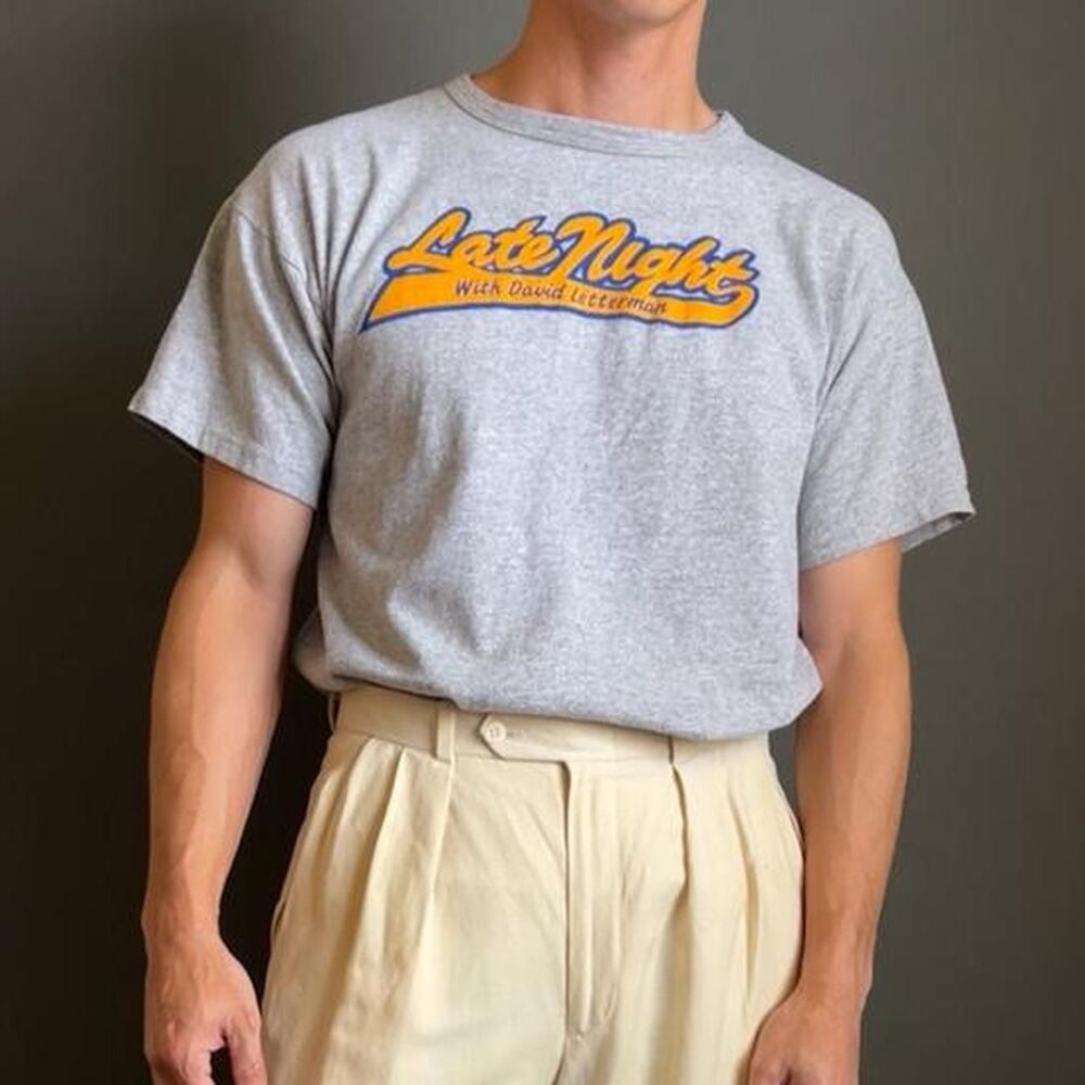 Vintage 1980s Late Night With David Letterman T-shirt